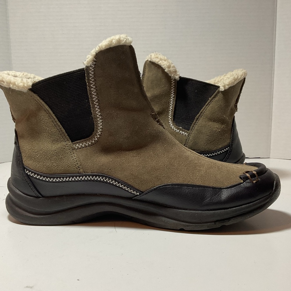 Lands' End Brown and Black Winter Boots